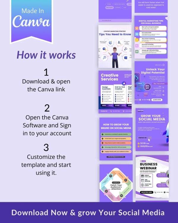 110+ New Digital Marketing Templates- Made in Canva