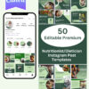 NutritionistDietician Instagram Post Templates Canva Templates