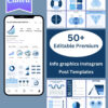 Charts & Info graphics Instagram Post Templates - Canva Editable