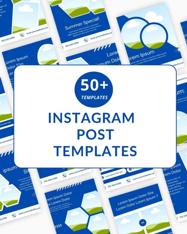 Car rental Instagram Post Canva Templates - Canva Editable