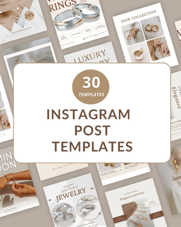 Jewelry Store Instagram Post Templates Canva Templates