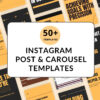 50+ Showcase Your Brand Instagram Post Carousel Templates - Canva Editable