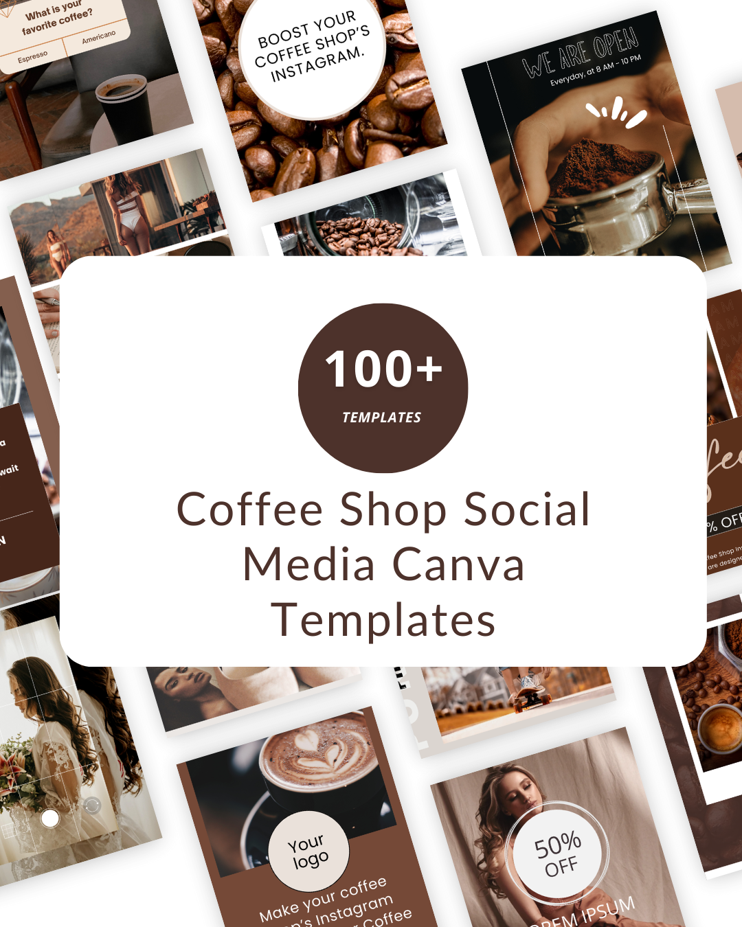 115 Coffee Shop Social Media Canva Templates
